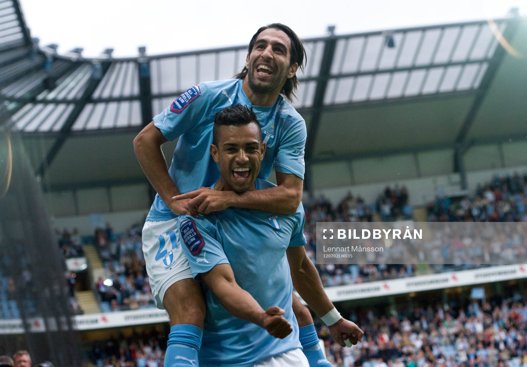 1-0, Wilton Figueiredo, Malmö, jubel med Jimmy Durmaz