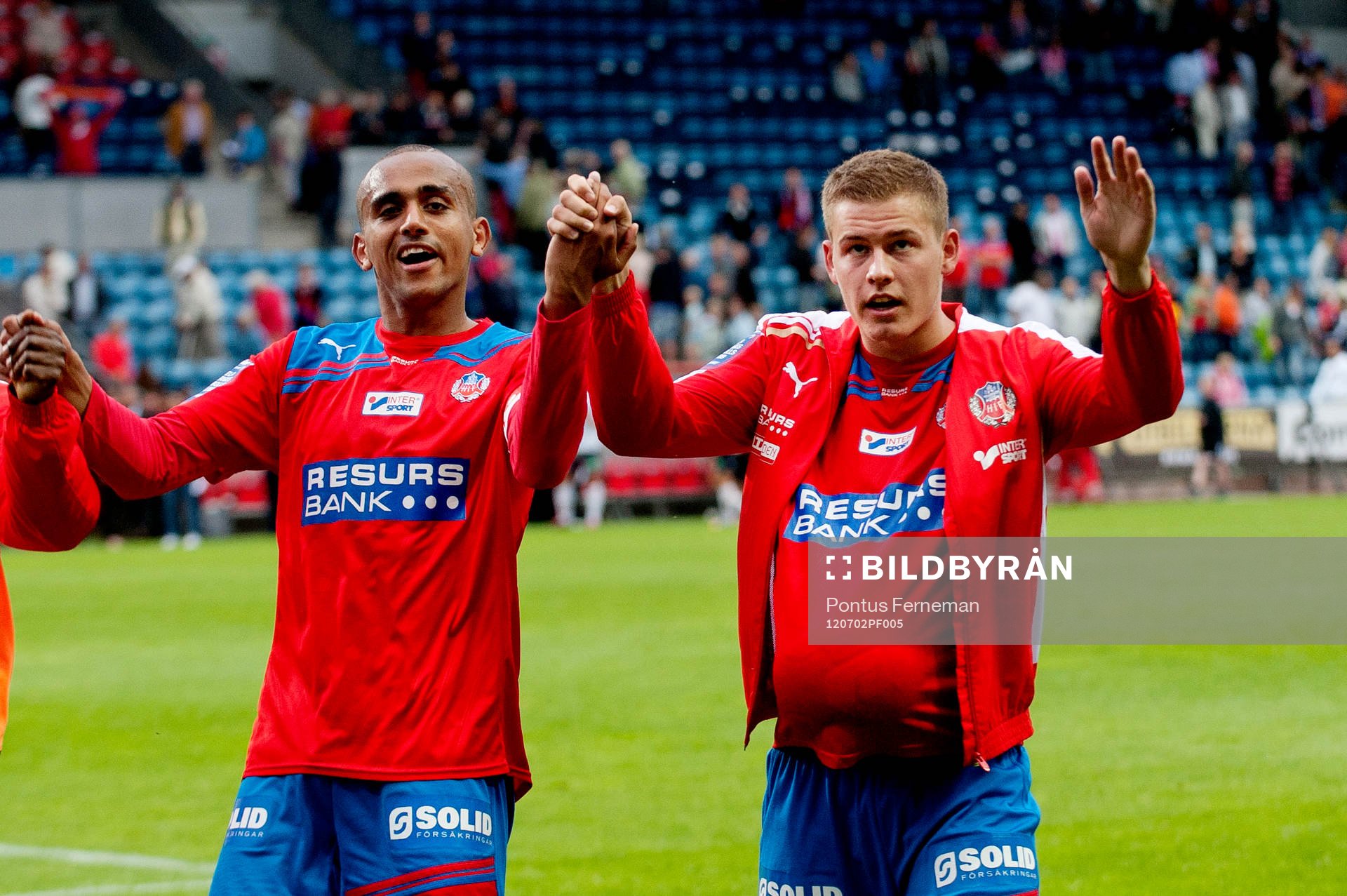 Målskyttarna Walid Atta, Alfred Finnbogason, Helsingborg,