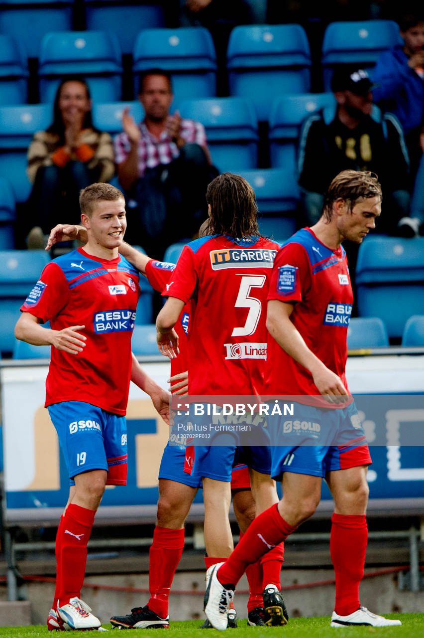  Alfred Finnbogason, Helsingborg, jubel, efter 4-1.