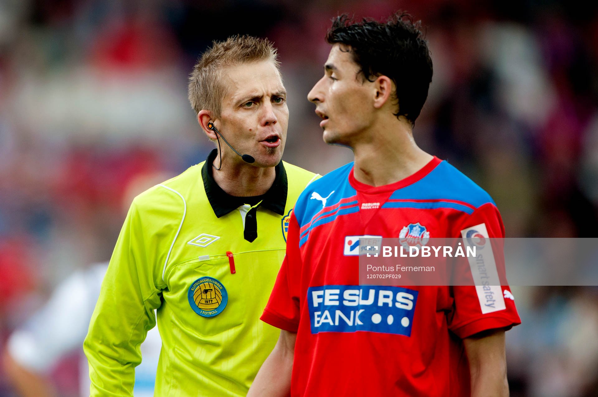 Johan Hamlin, domare och Loret Sadiku, Helsingborg
