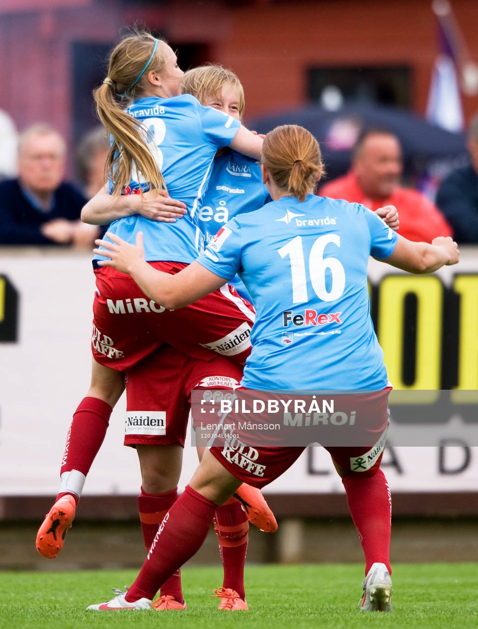 0-1 Sofie Persson, Piteå, som grattas