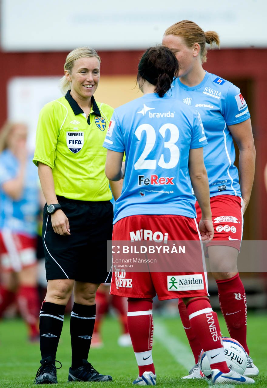 Avspark, Sara Persson, domare och June Pedersen, Piteå