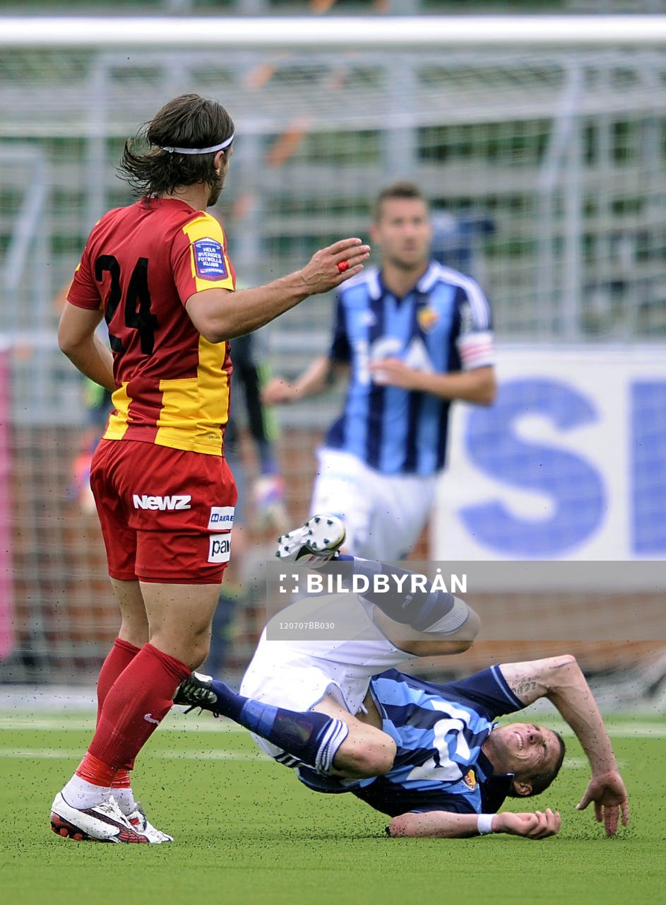 James Keene, Djurgården blir fälld av Haris Skenderovic,