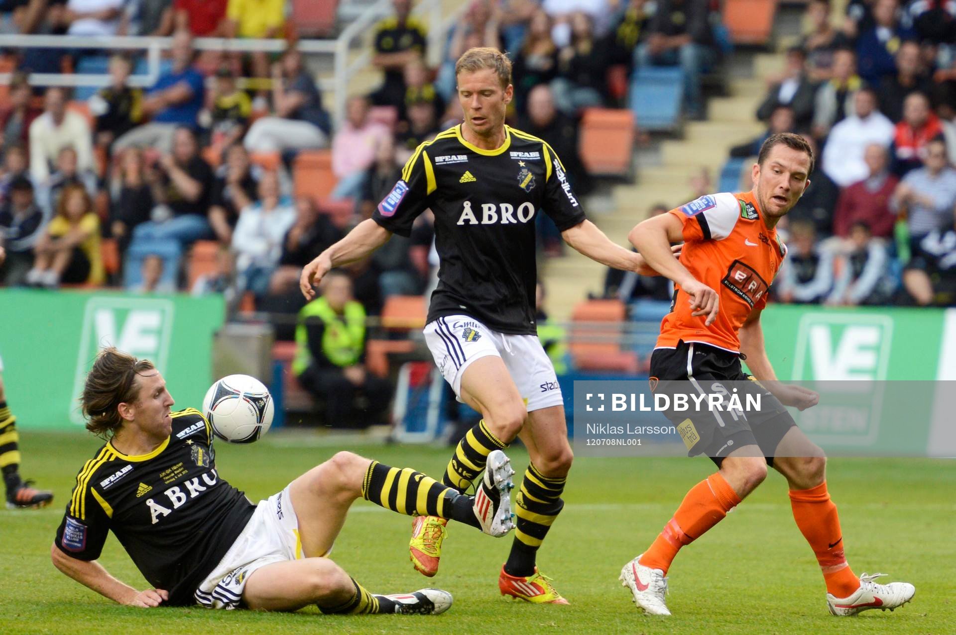 Nils-Eric Johansson, Per Karlsson, AIK och Martin Ericsson,