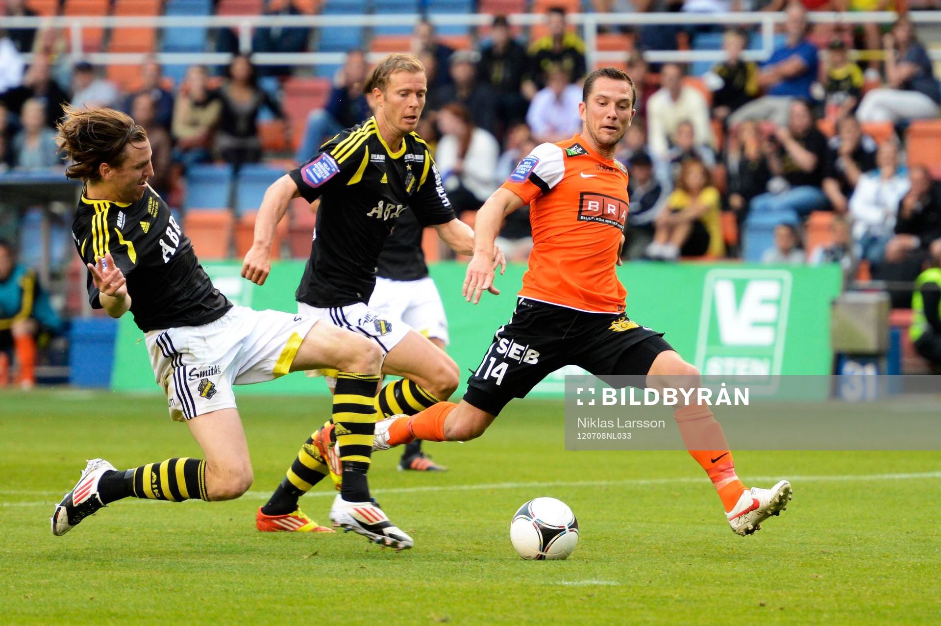 Nils-Eric Johansson, Per Karlsson, AIK och Martin Ericsson,