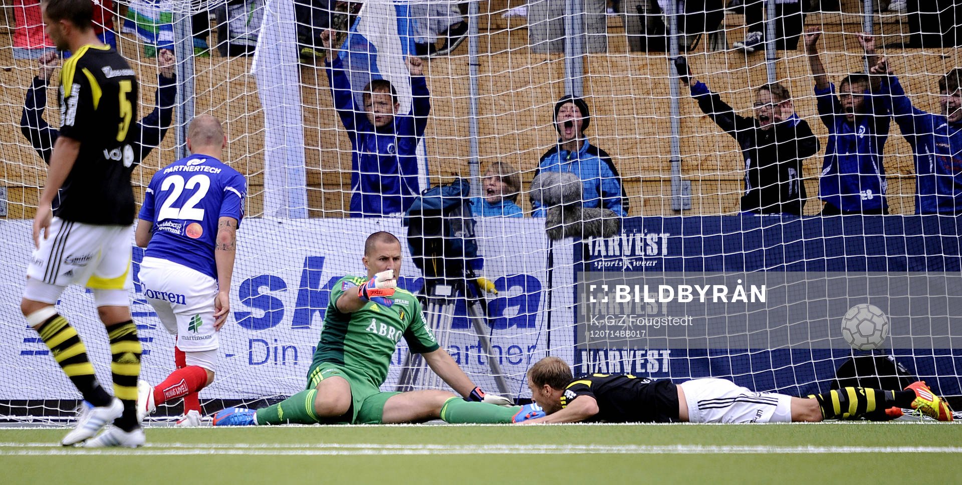 bakom Ivan Turina, AIK målvakt