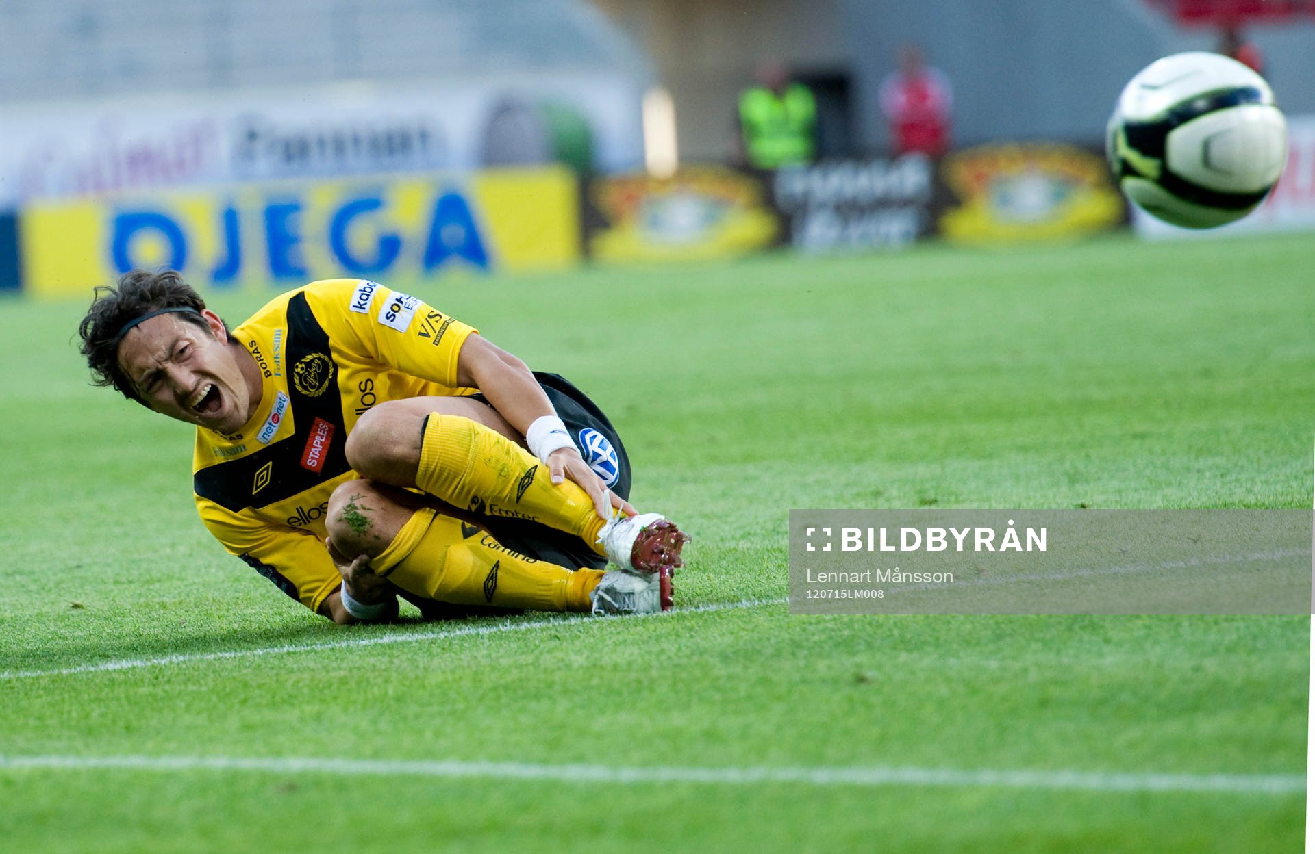 Stefan Ishizaki, Elfsborg, har fått en smäll