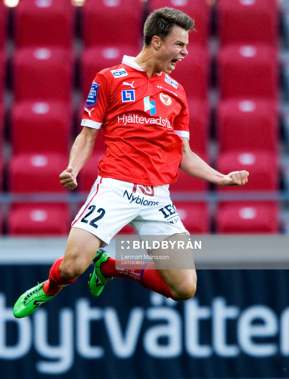 2-1, segermål av Melker Hallberg, Kalmar