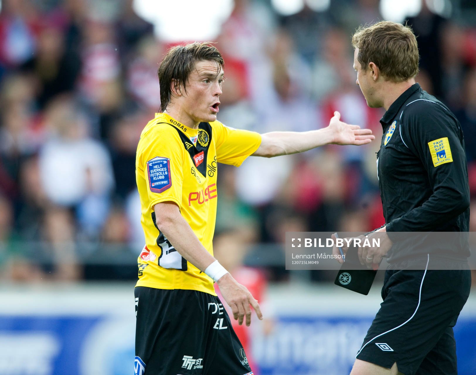 Protest, Lasse Nilsson, Elfsborg och Markus Strömbergsson,