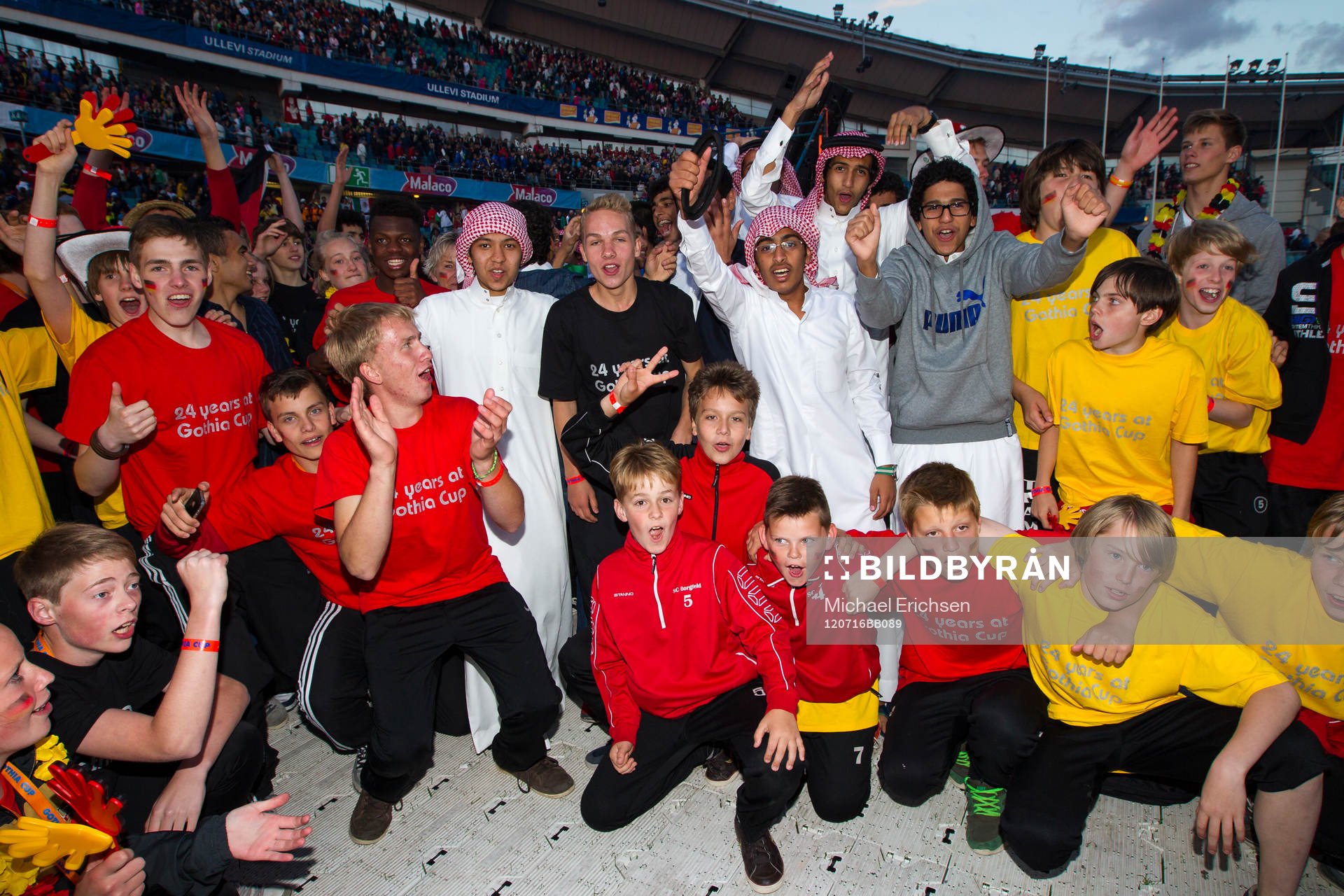 Fotboll, Gothia Cup, Invigning