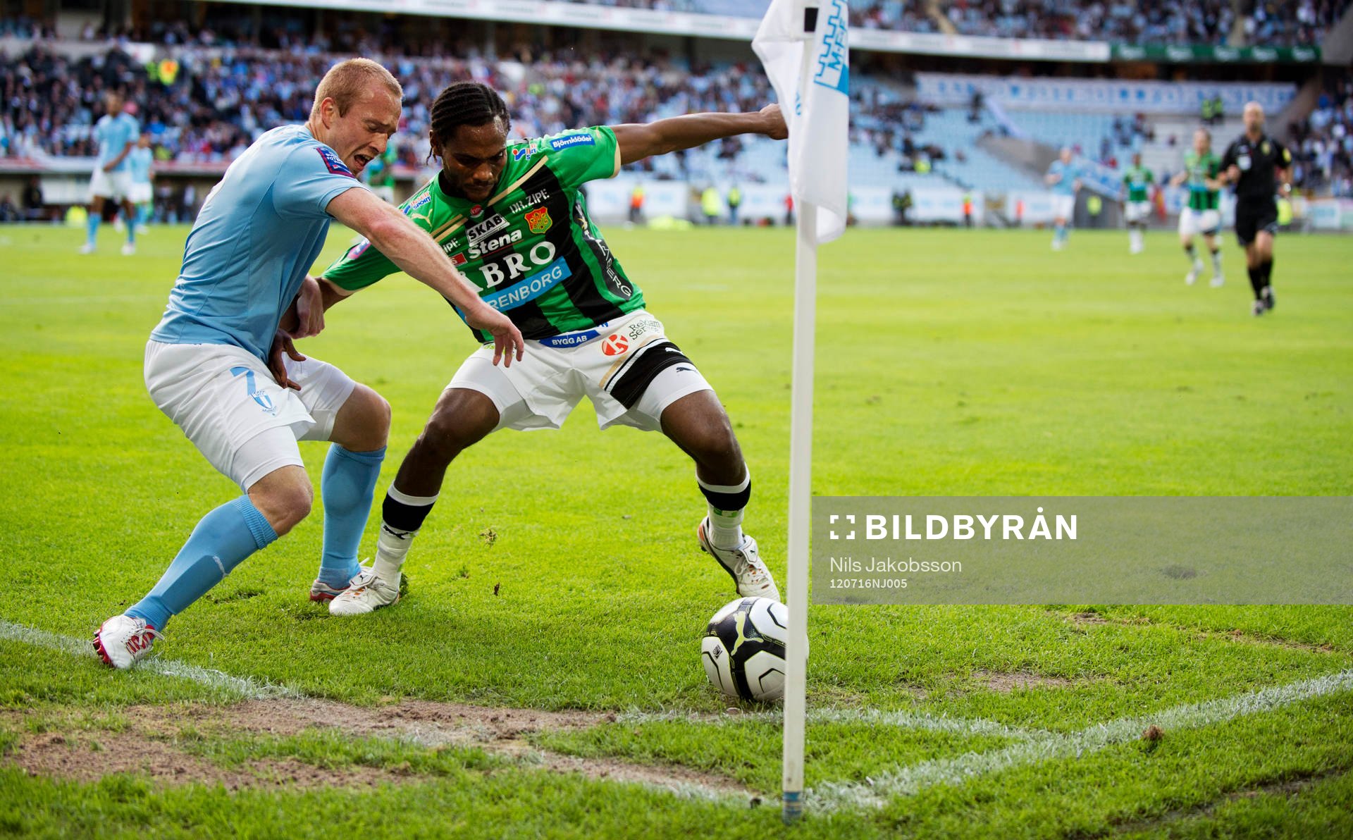 Daniel Larsson, Malmö FF, Richard Ntomba Ekunde, GAIS