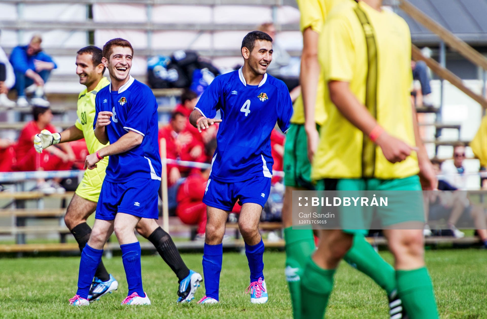 Kim Källström Trophy, jubel, Litauen - Azerbaijan
