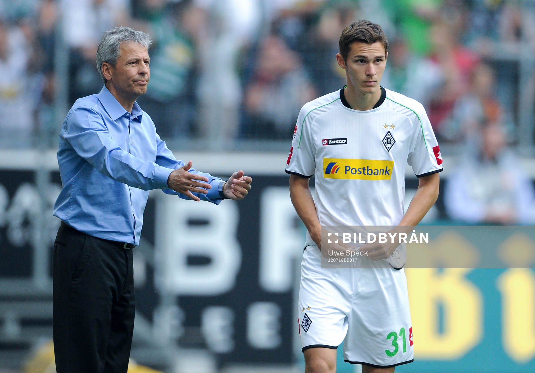 tränare Lucien Favre och Branimir Hrgota