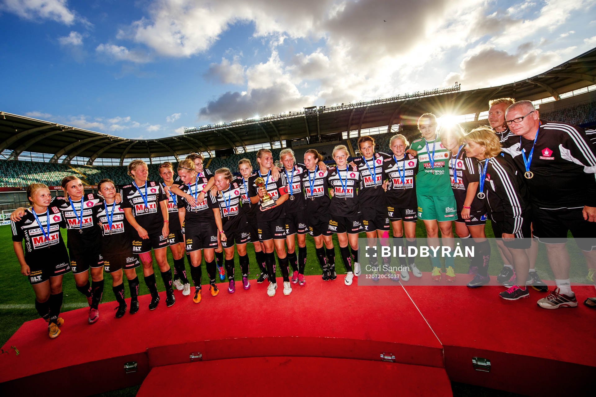 F19, Karlskrona FF - AIK FF. Karlskrona, andraplats, jubel