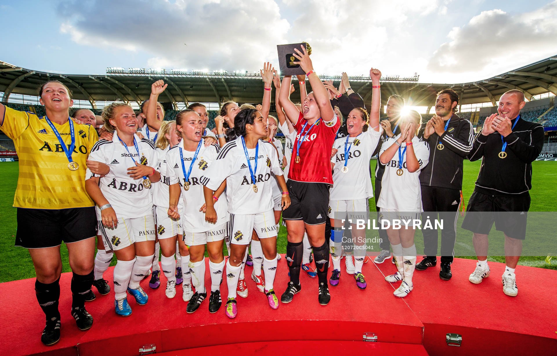 F19, Karlskrona FF - AIK FF. AIK, vinnare, jubel