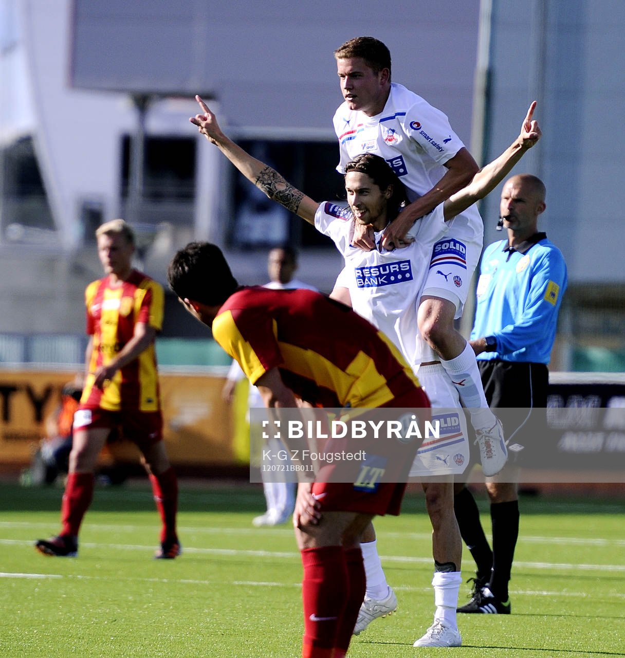 Daniel Nordmark, Helsingborg, jubel 3-1 målet