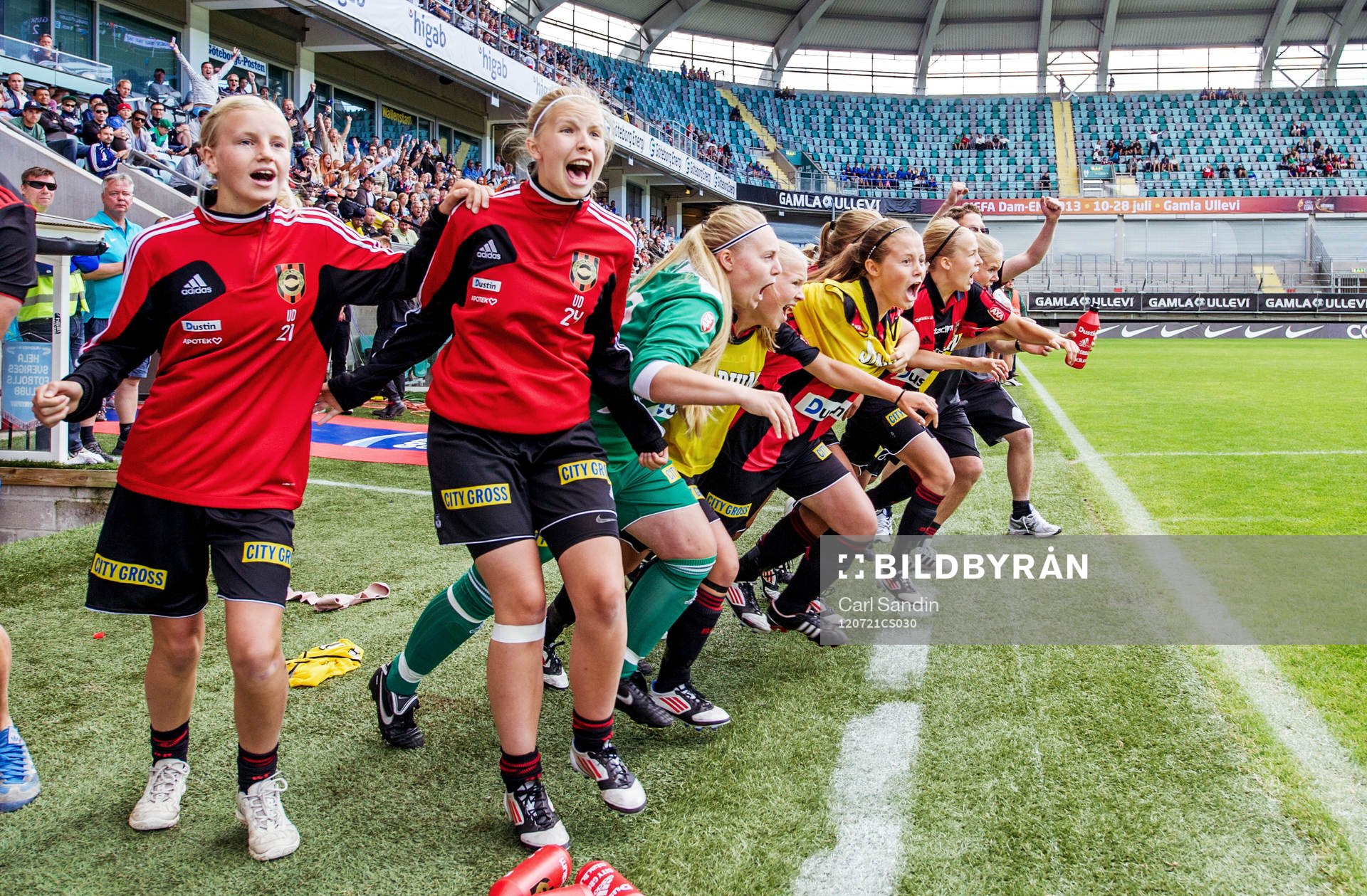 F15, final, Brommapojkarna - Gamla Upsala. BP, jubel,