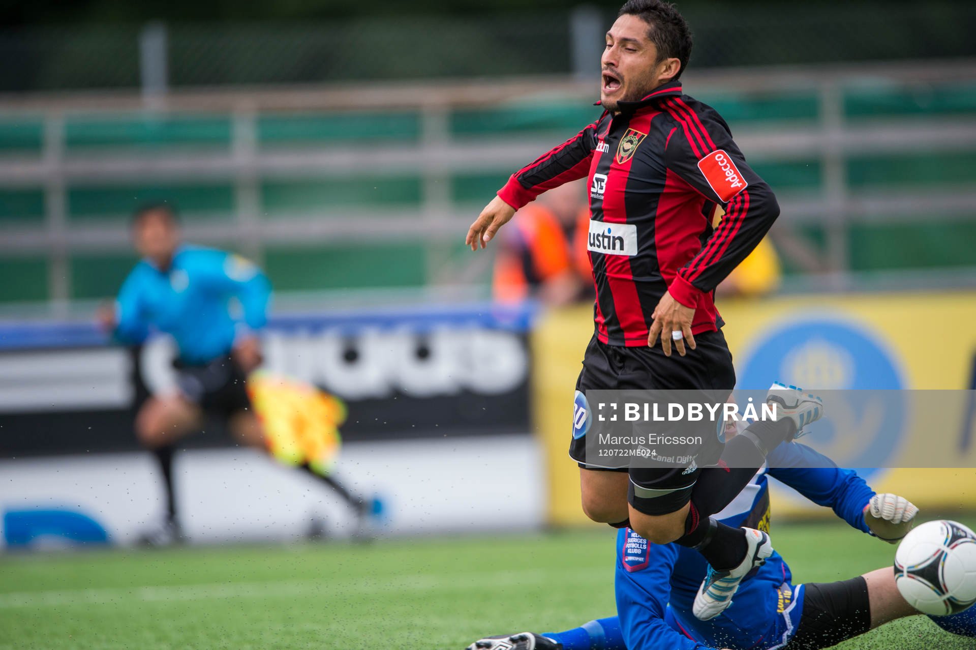 Pablo Pinones Arce, BP fälls av Assyriska målvakt Robin