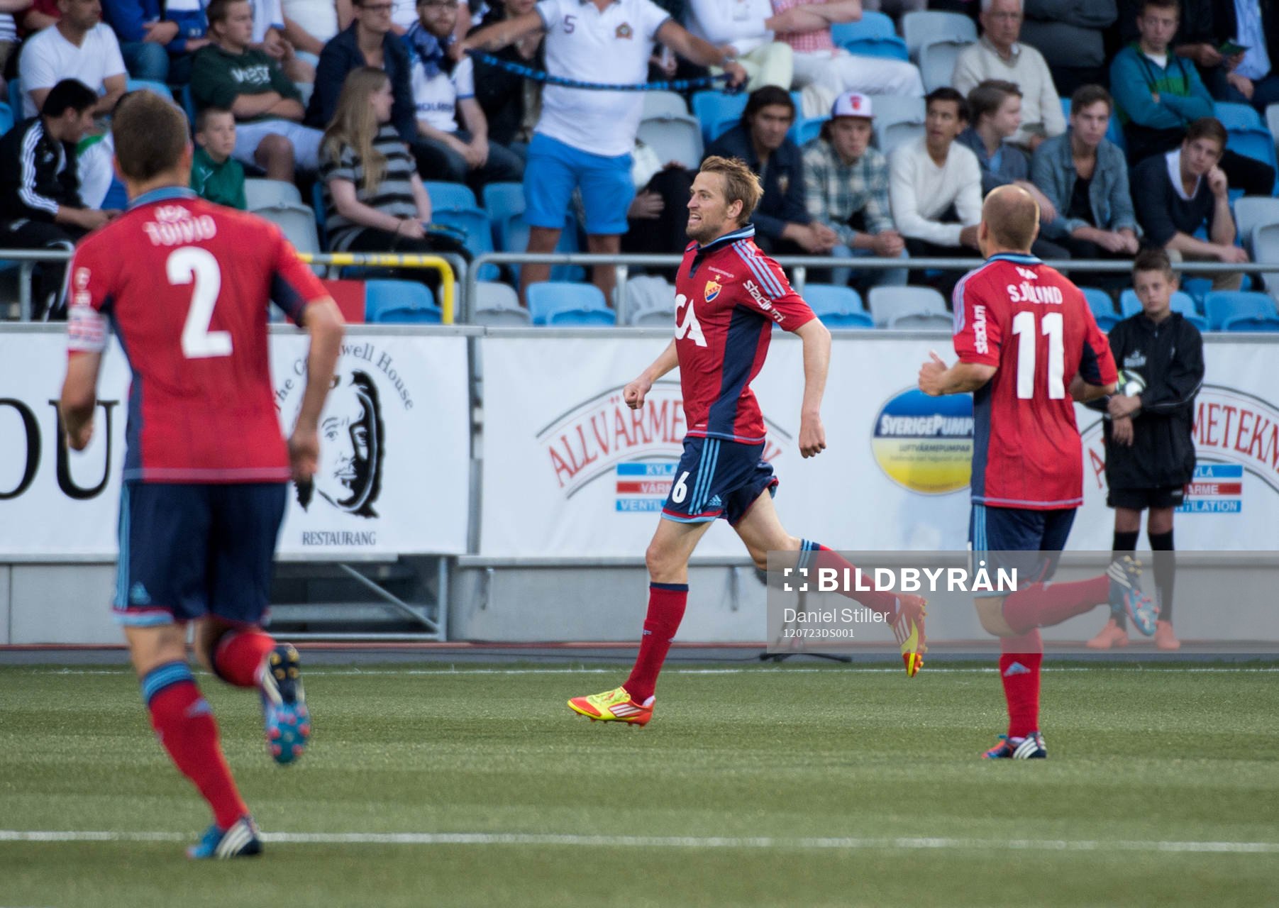 Peter Nymann Mikkelsen, Djurgården, gör 0-1, jubel