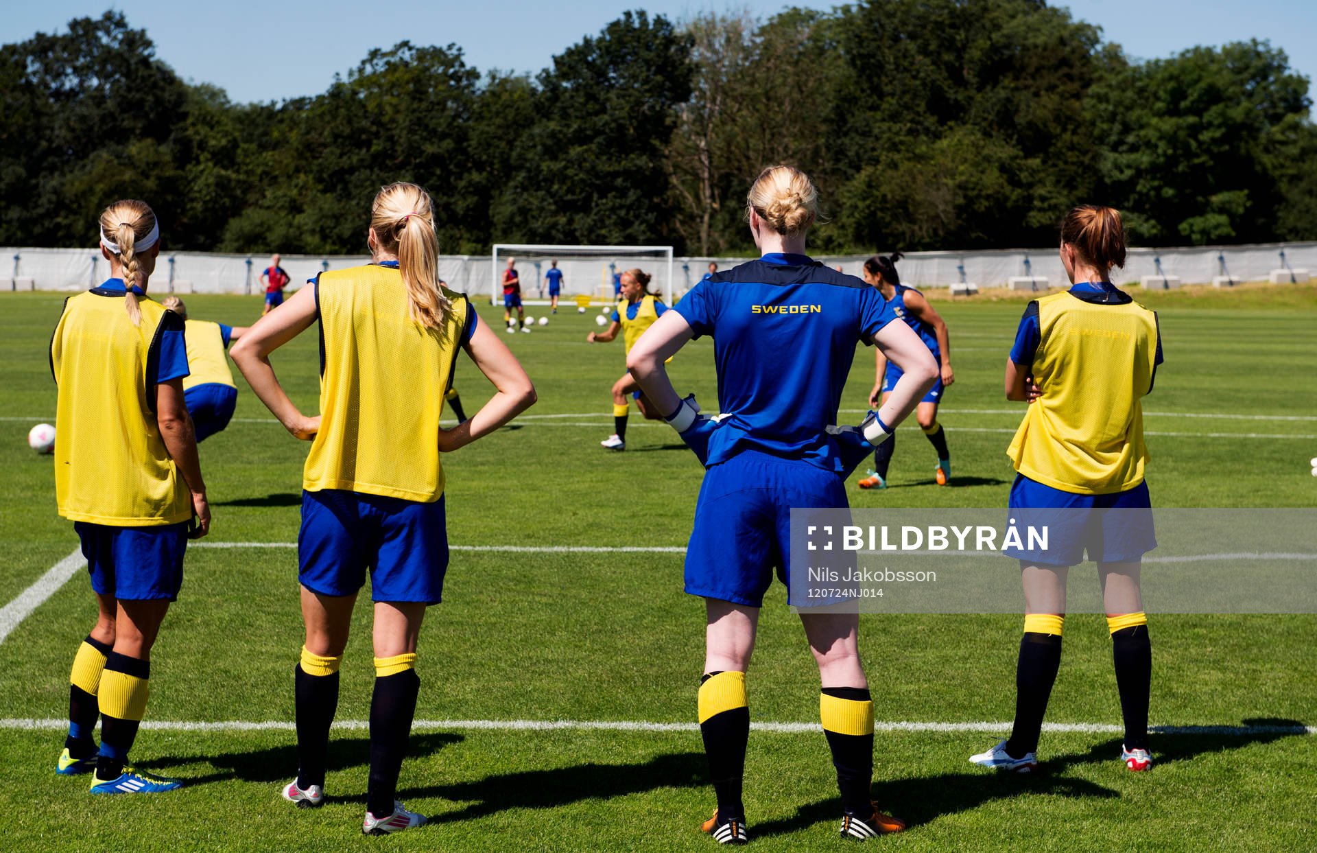 OS 2012, Fotboll, Dam, Sverige tränar