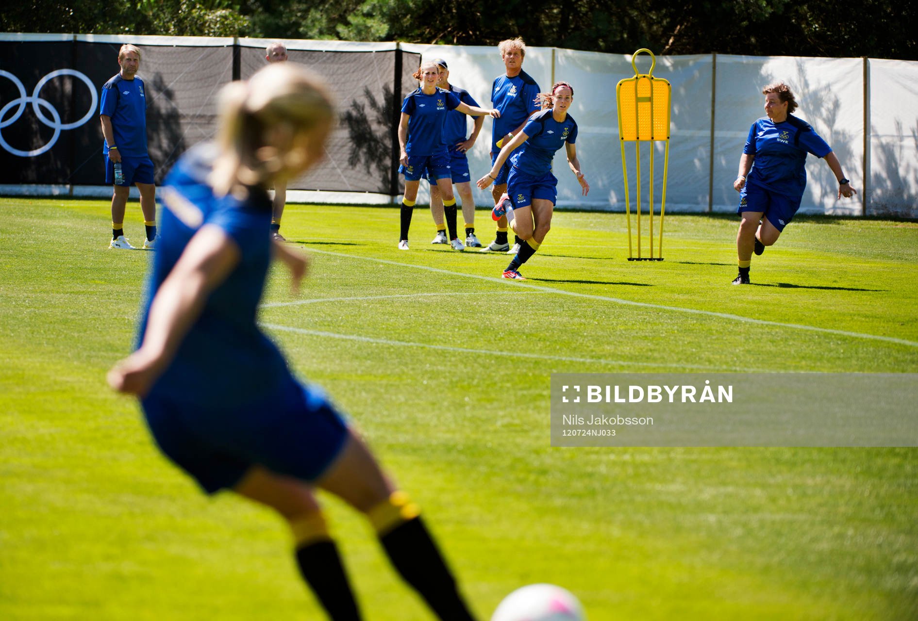 OS 2012, Fotboll, Dam, Sverige tränar
