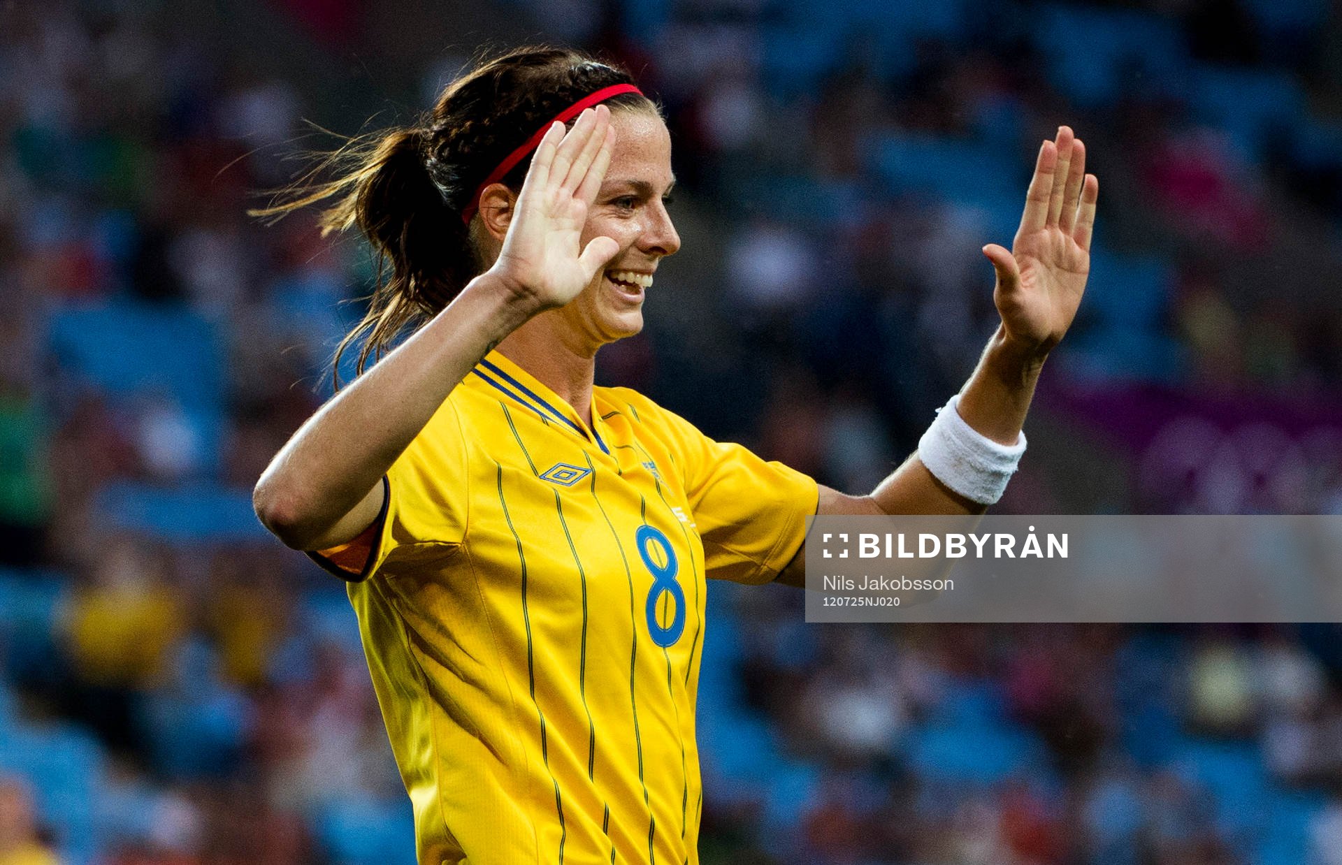 Lotta Schelin, Sverige gör 4-1, jubel