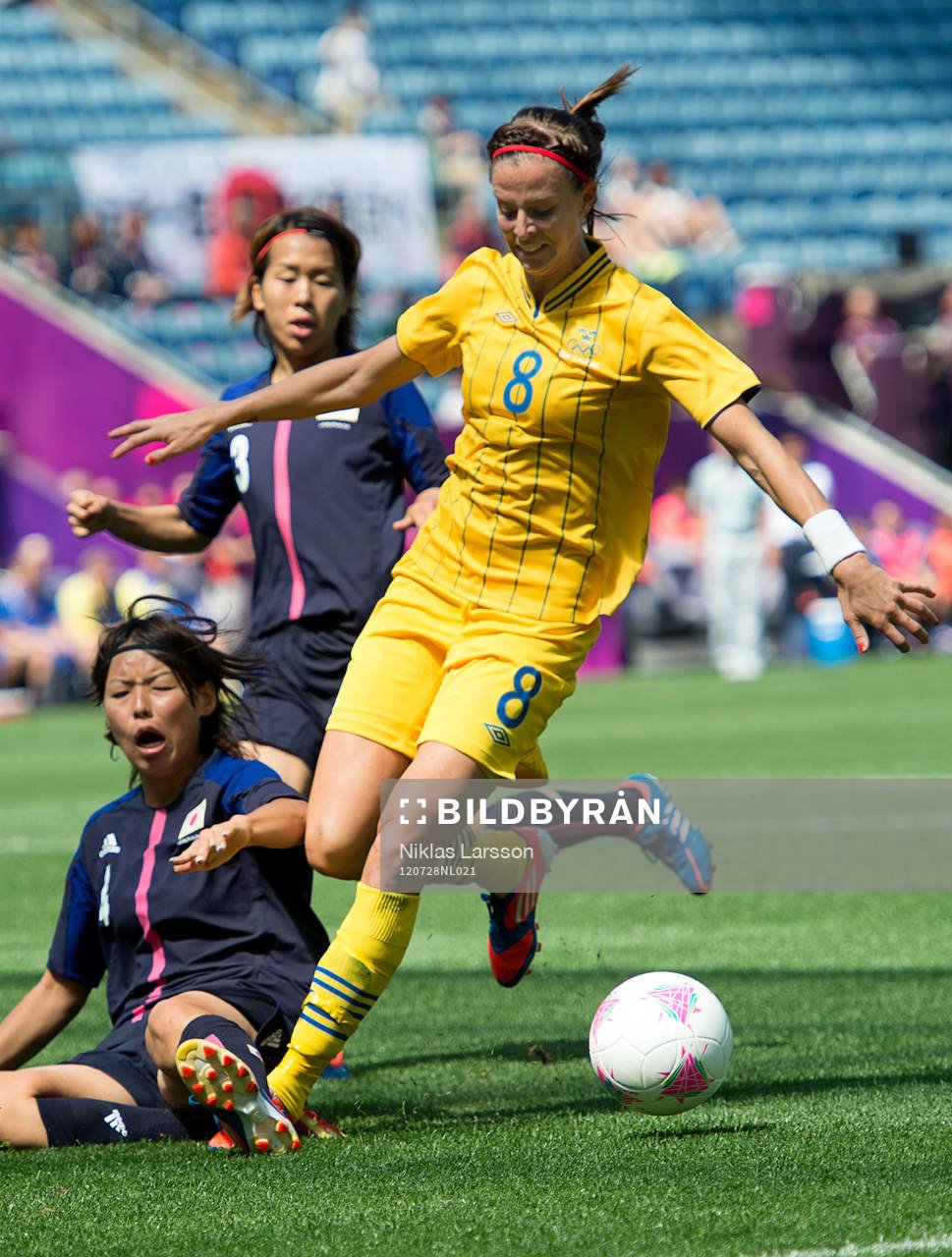 Lotta Schelin, Sviege och Saki Kumagai, Japan