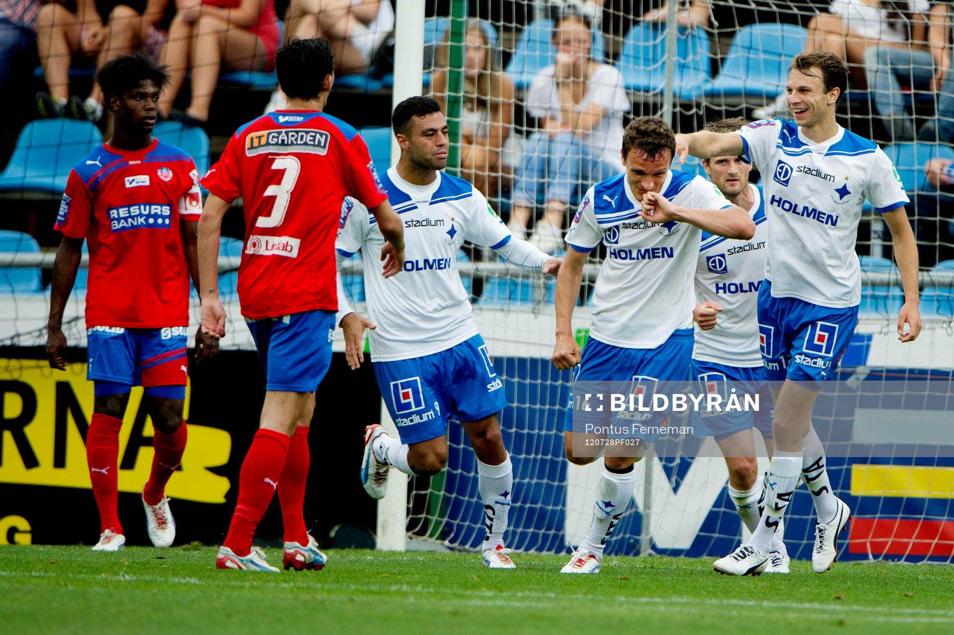 Shetim Hasani, Norrköping, jubel, 2-0