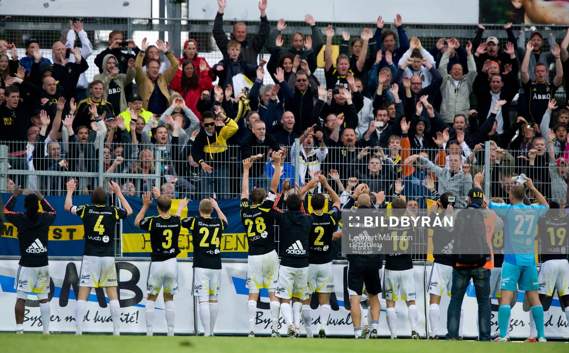 Slutsignal, AIK tackar fansen