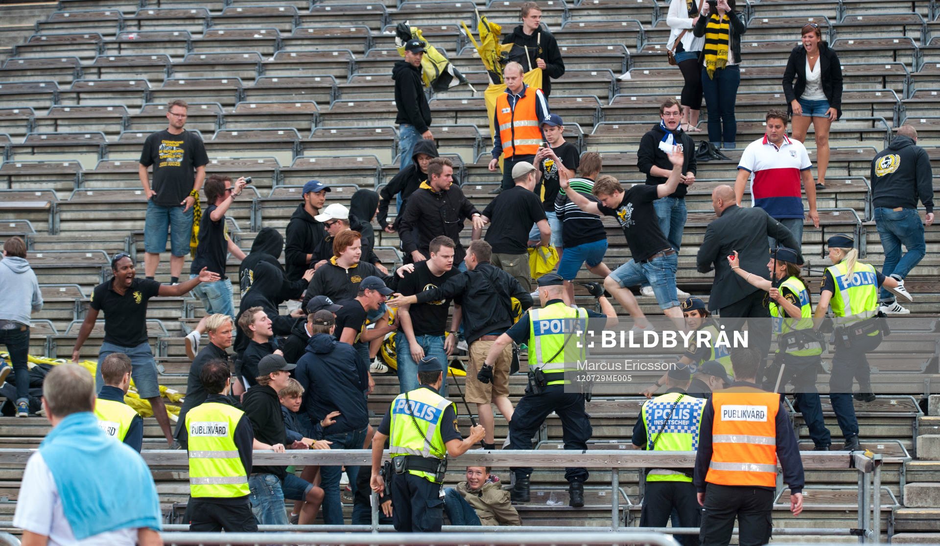 Elfsborgsfansen hamnade i bråk med polisen