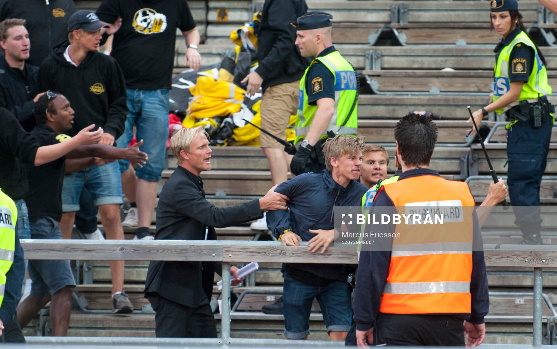 Elfsborgsfansen hamnade i bråk med polisen
