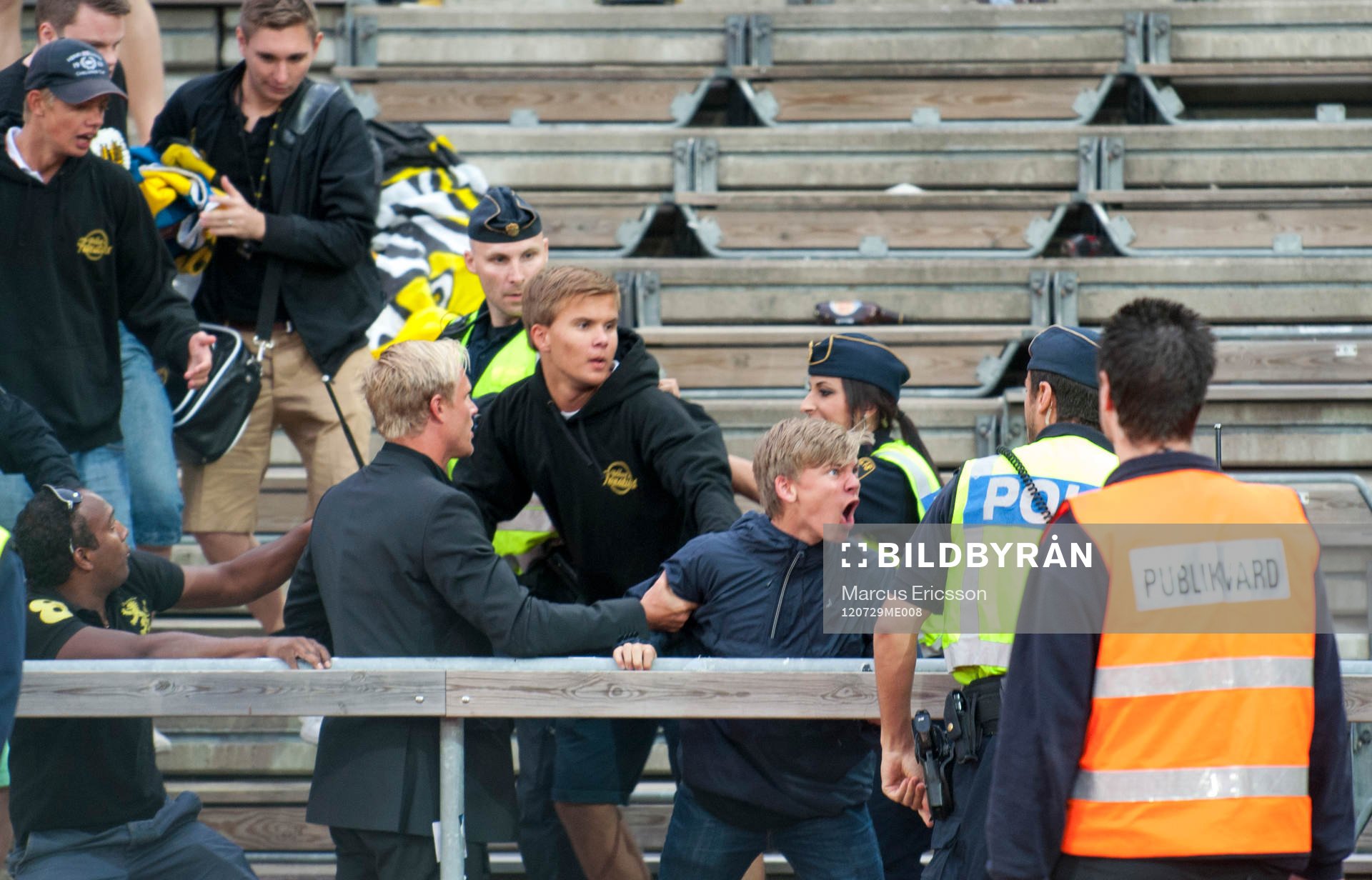 Elfsborgsfansen hamnade i bråk med polisen