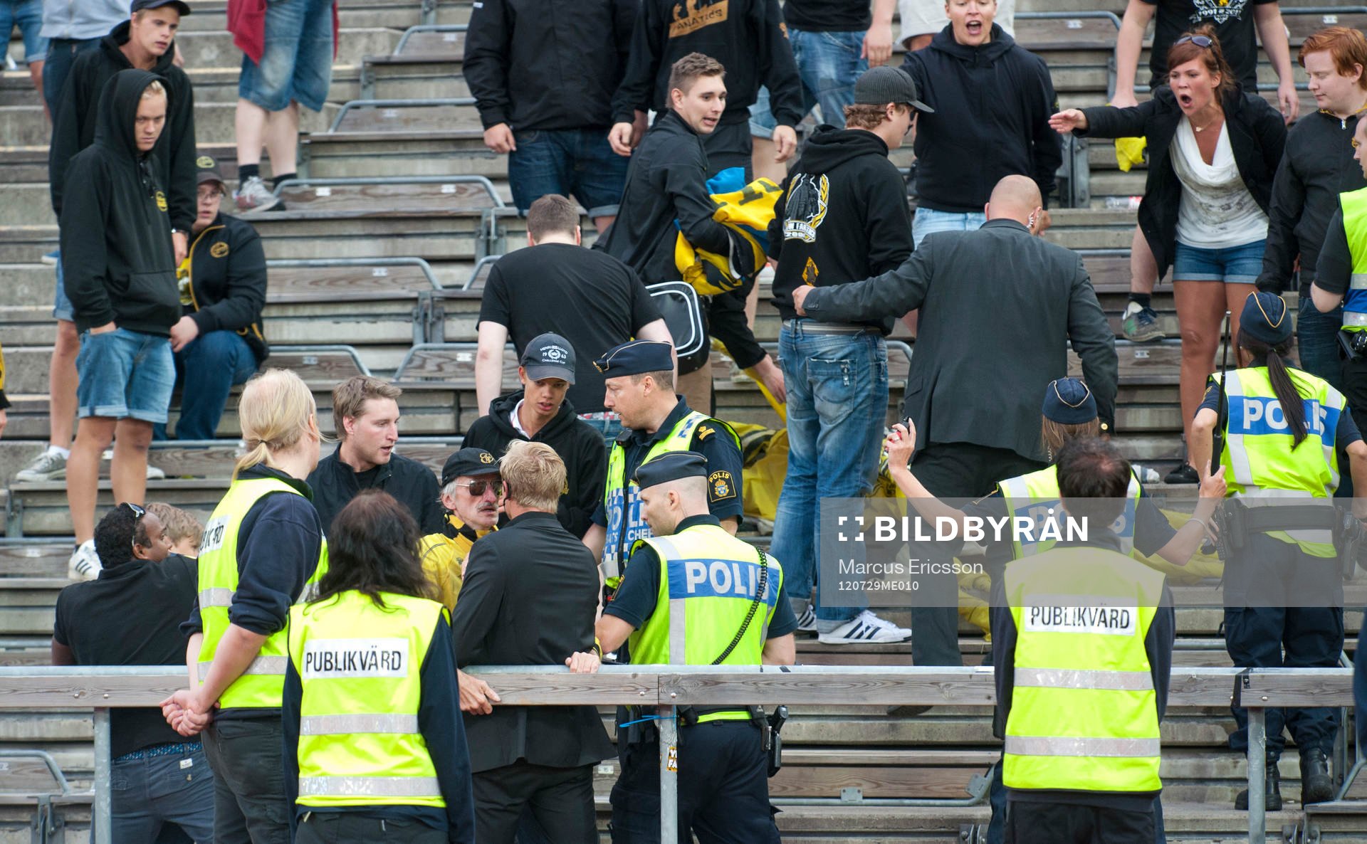 Elfsborgsfansen hamnade i bråk med polisen