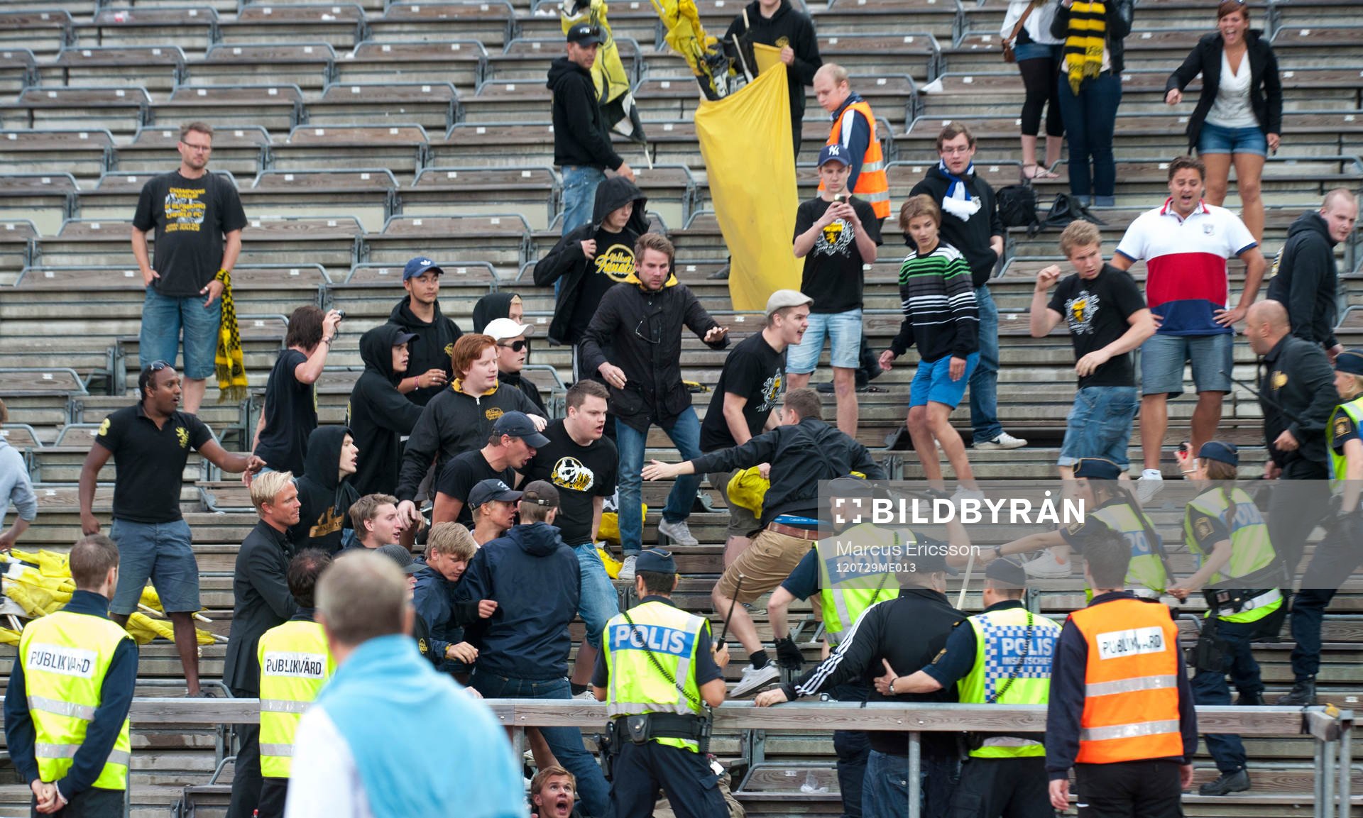 Elfsborgsfansen hamnade i bråk med polisen