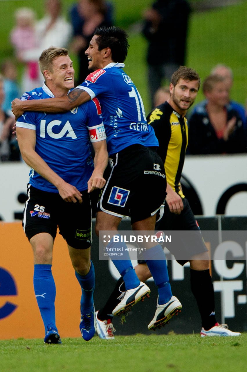 Richard Magyar, 1-0, Antonio Rojas, Halmstad, jubel