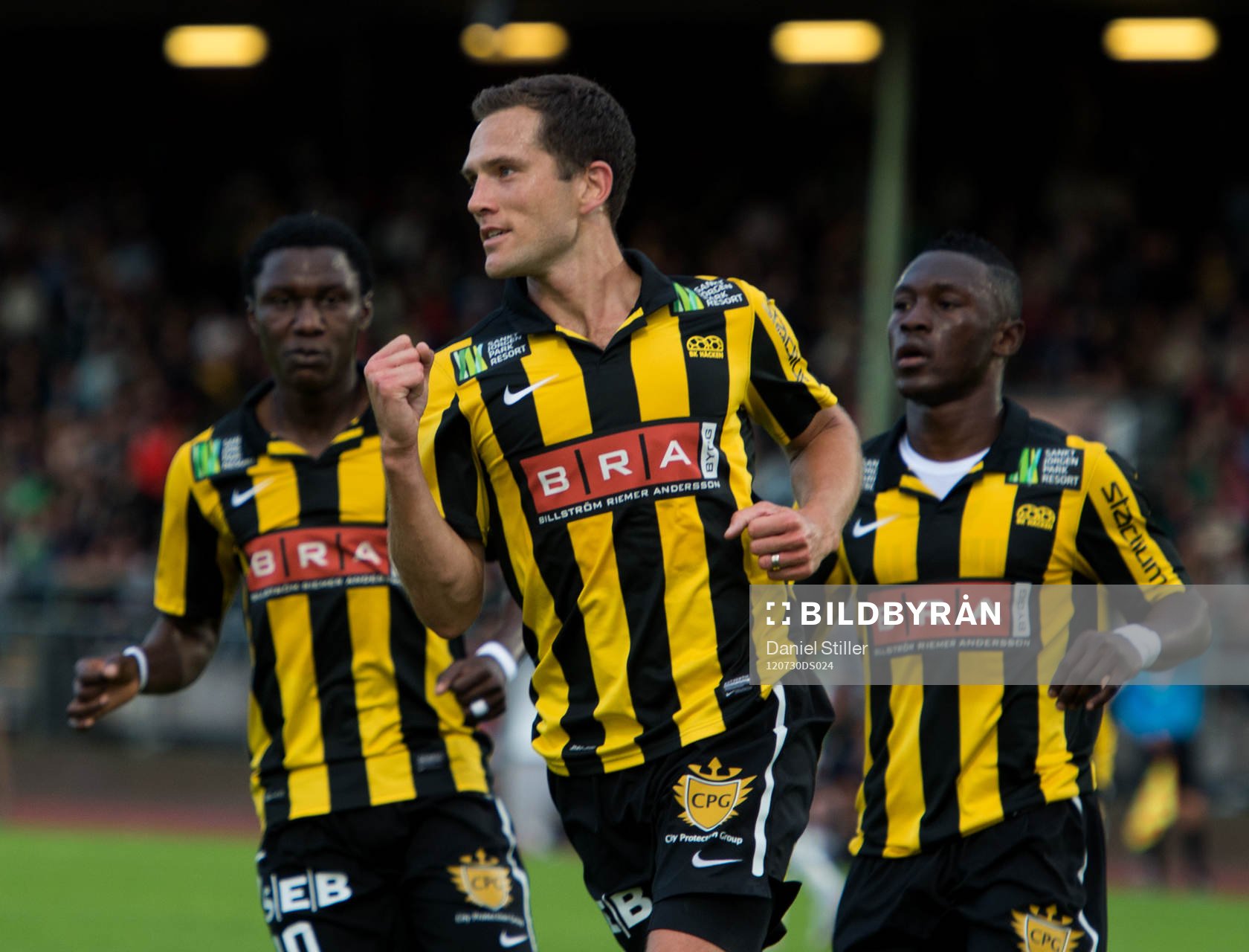 Martin Ericsson, Häcken, gör 1-1, jubel Dominic Chatto,