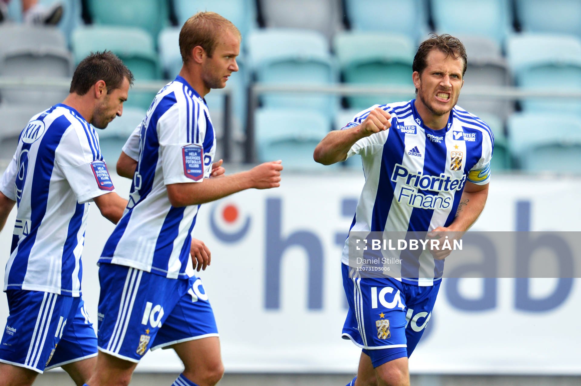 Tobias Hysén, Göteborg, gör 1-0, jubel