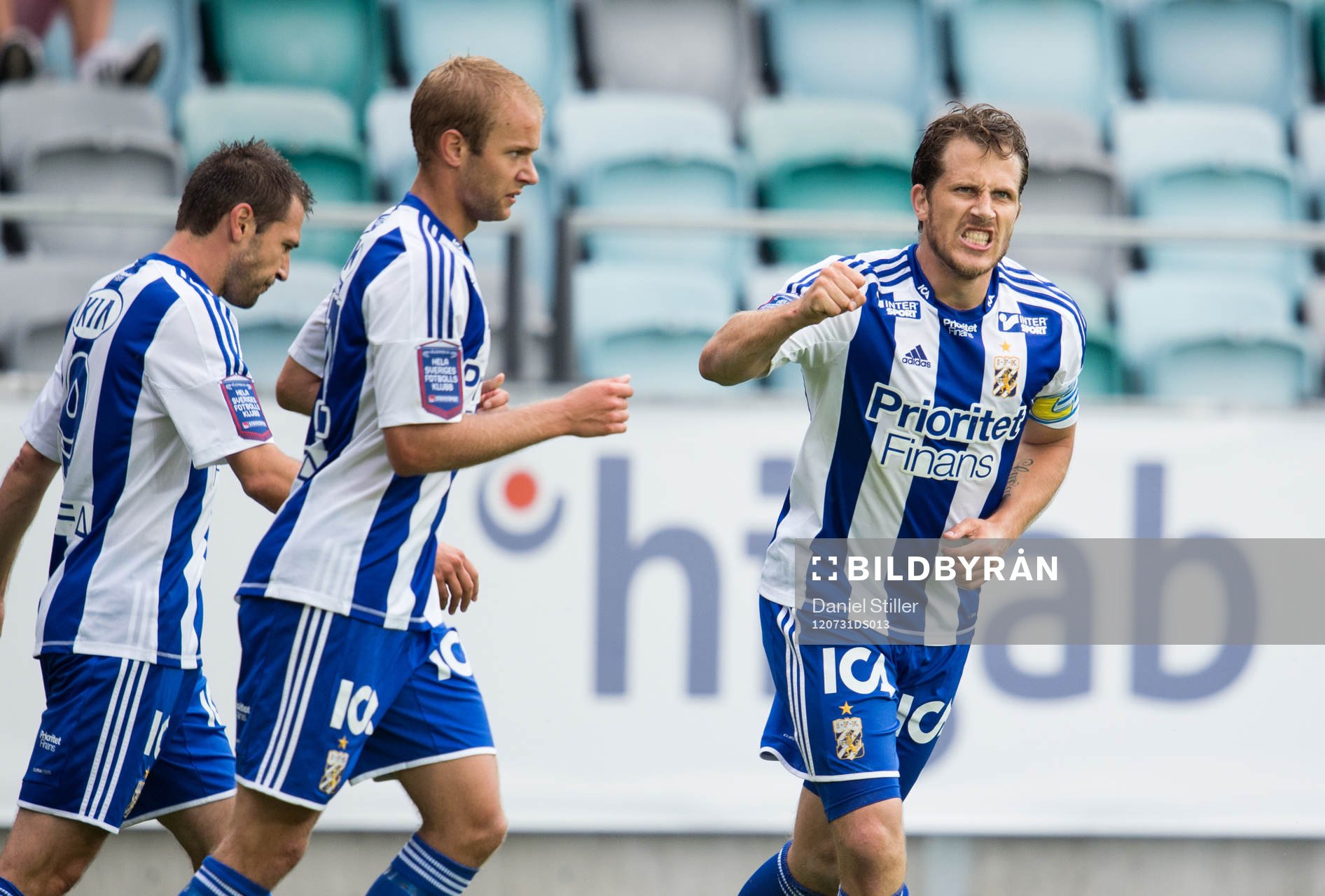 Tobias Hysén, IFK Göteborg, gör 1-0, jubel