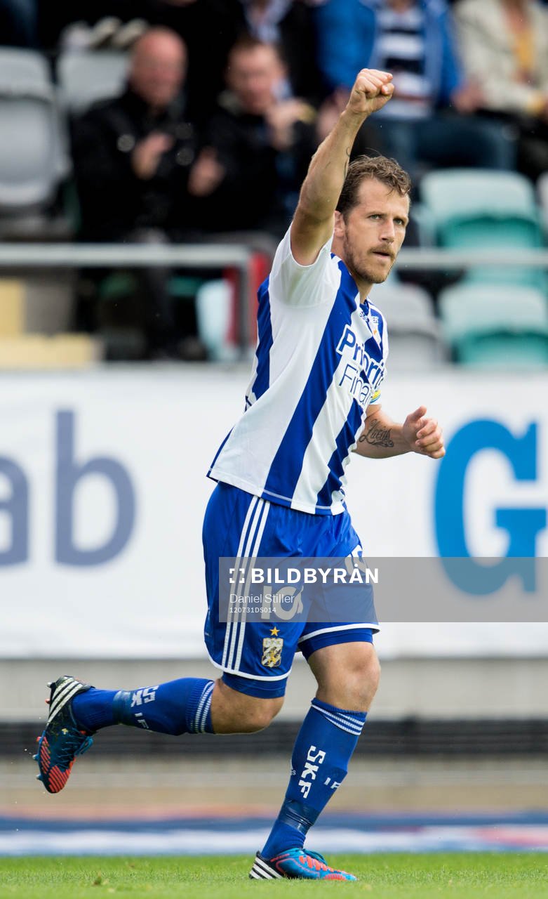 Tobias Hysén, IFK Göteborg, gör 1-0, jubel