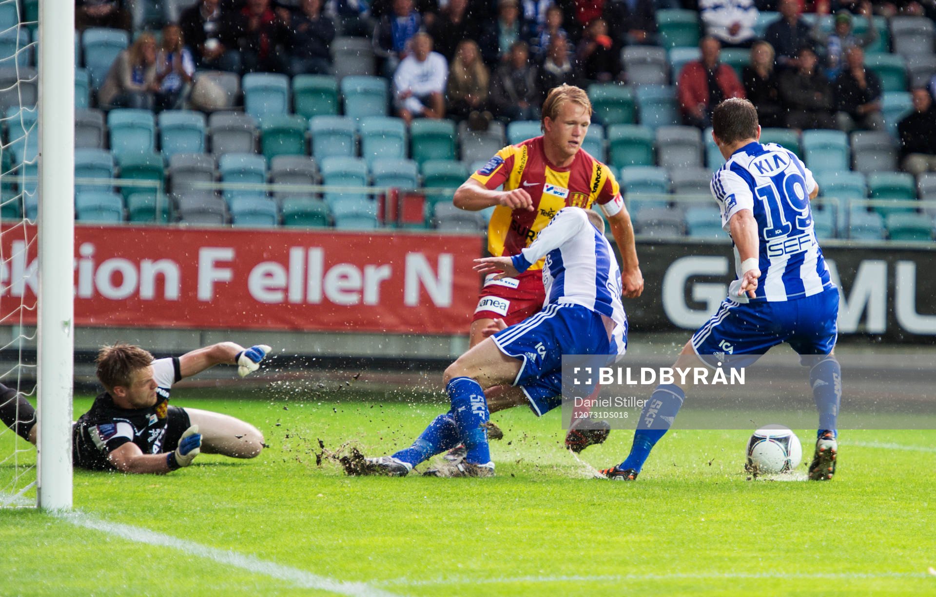 Kjetil Waehler, IFK Göteborg, missar målchans i början