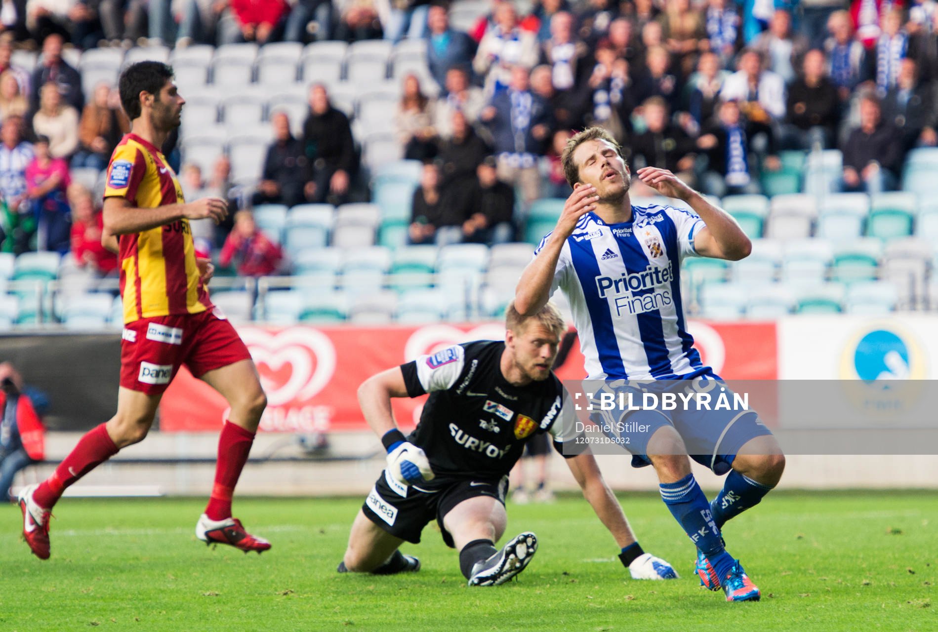Tobias Hysén, IFK Göteborg, bränner ett friläge i