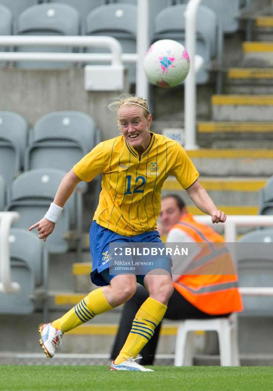 Marie Hammarström, Sverige passar fram till 2-0 målet