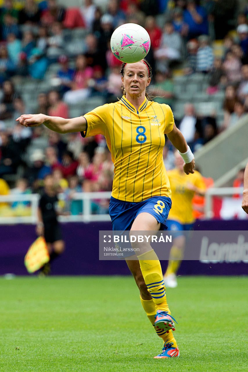 OS 2012, fotboll, dam, Sverige - Kanada: Lotta Schelin, Sverige.