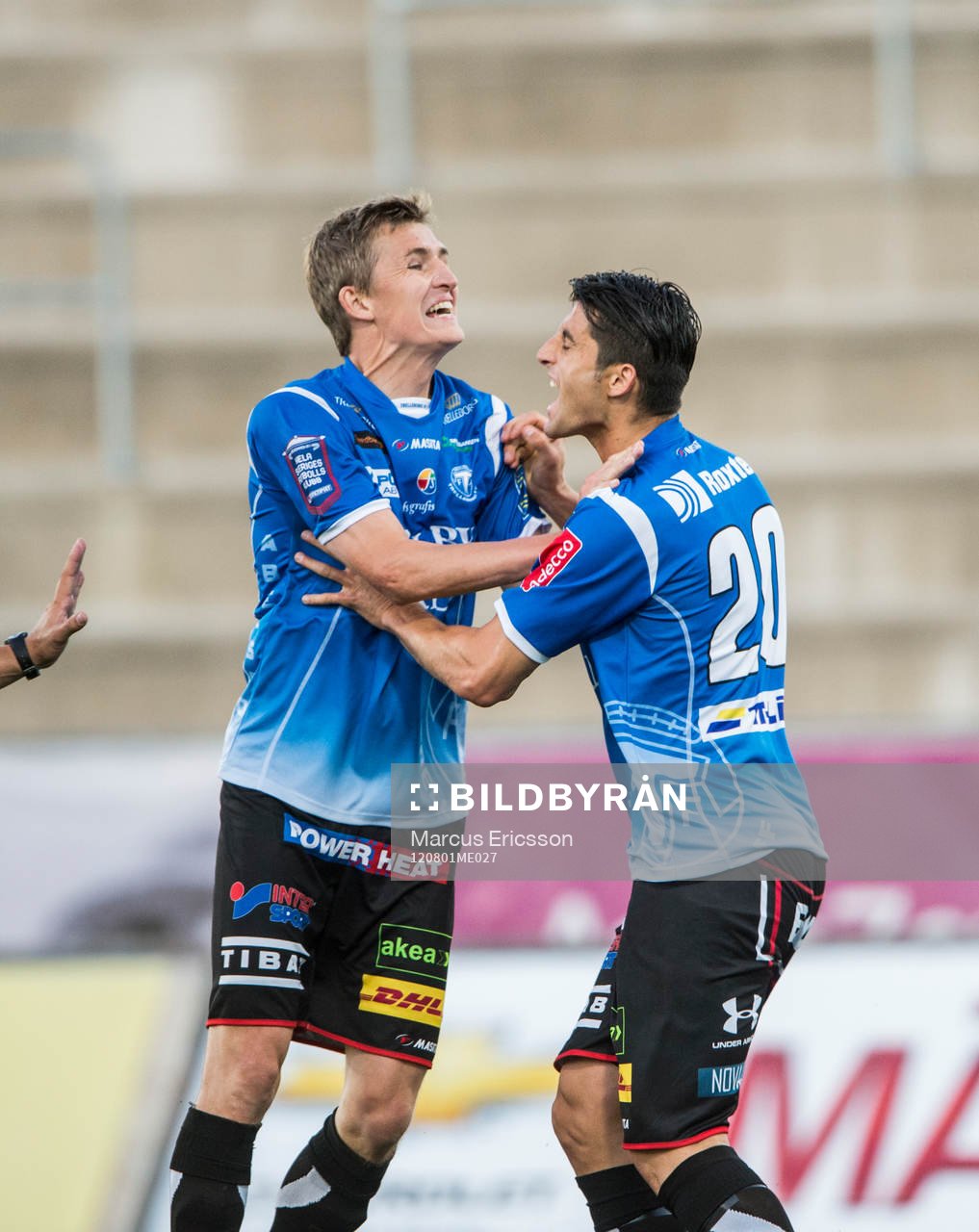 Peter Abelsson och Yousef Fakhro, Trelleborg jubel