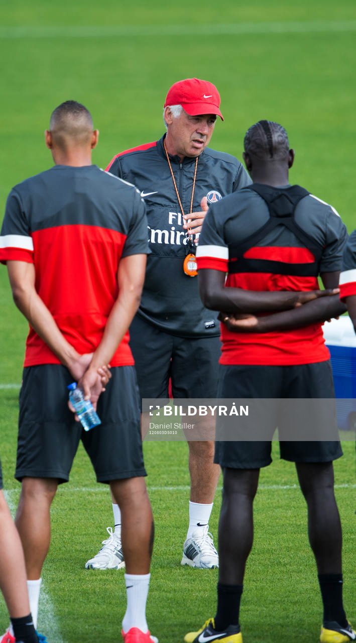 Zlatan Ibrahimovic på PSGs träning dagen innan