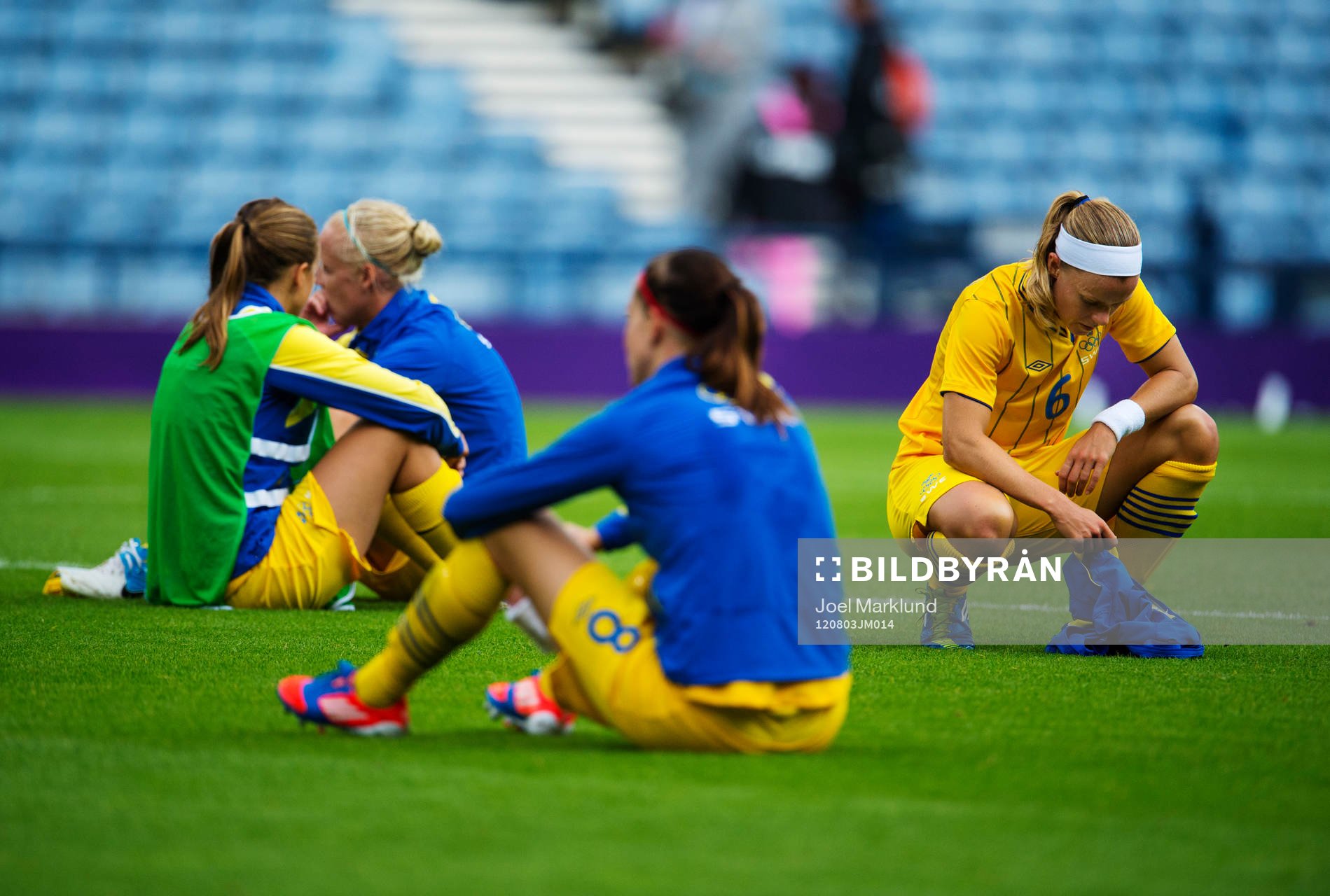 Malin Levenstad, Caroline Seger, Lotta Schelin och Sara