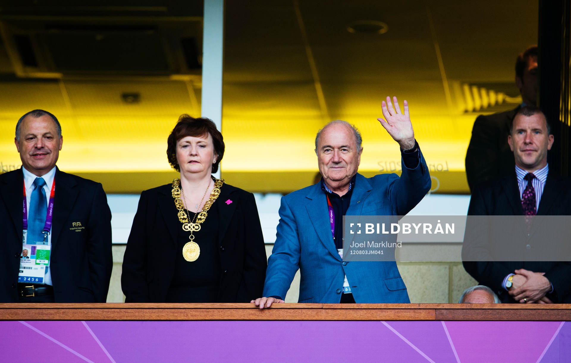 Sepp Blatter, president FIFA, närvarade