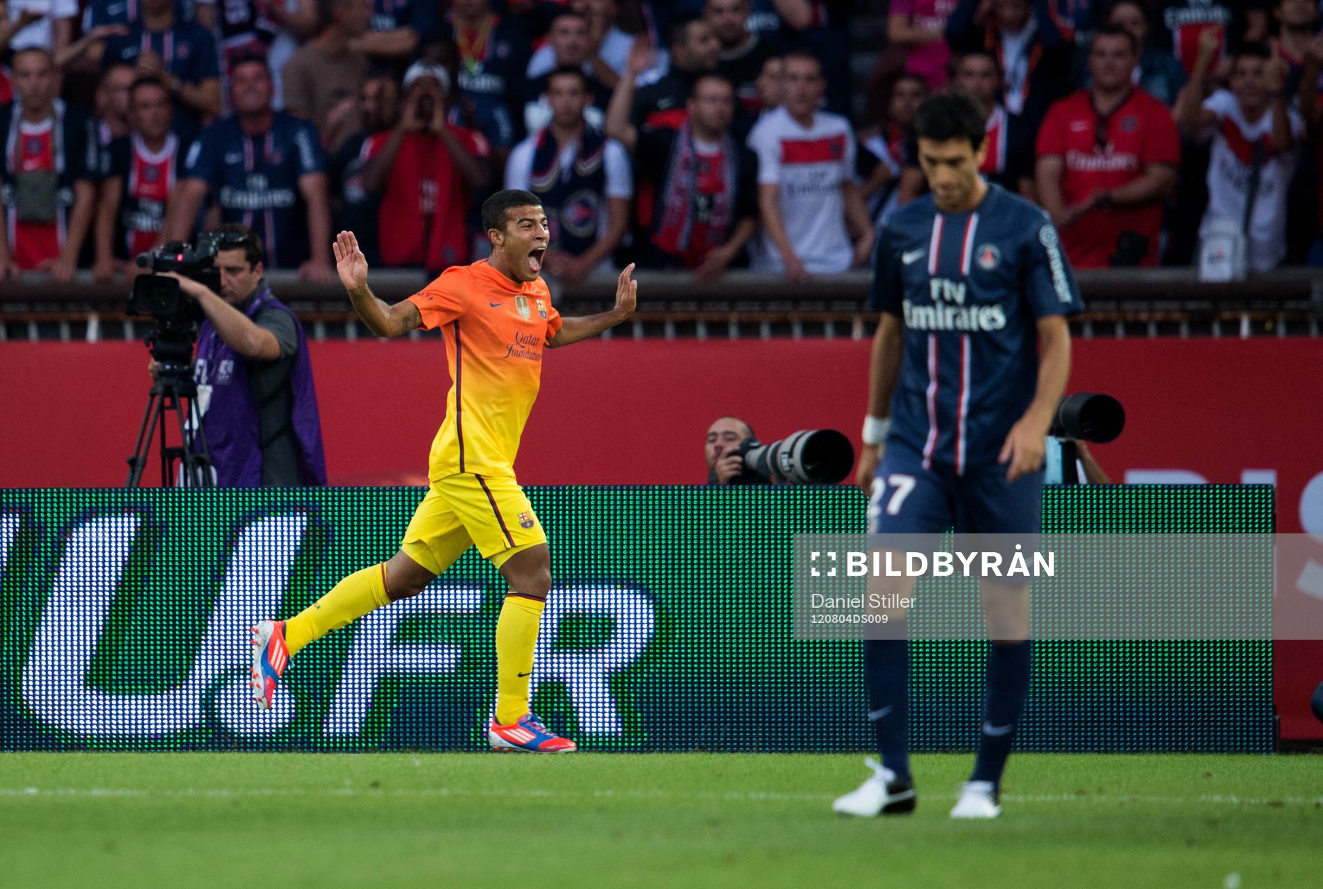 Rafinha, Barcelona, gör 0-1, jubel