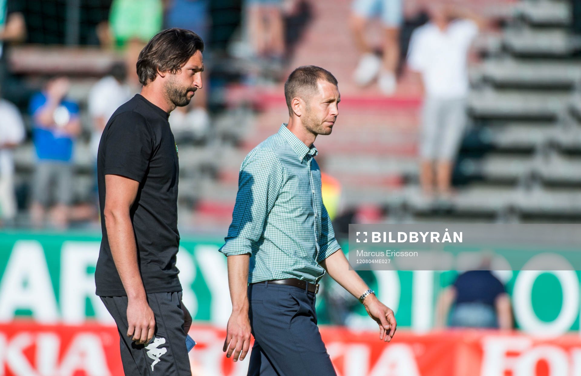 Rami Shaaban och Gregg Berhalter, tränare Hammarby