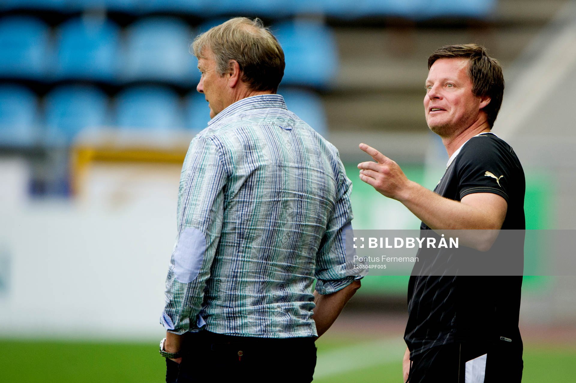 Åge Hareide, tränare och Stefan Schwarz, assisterande
